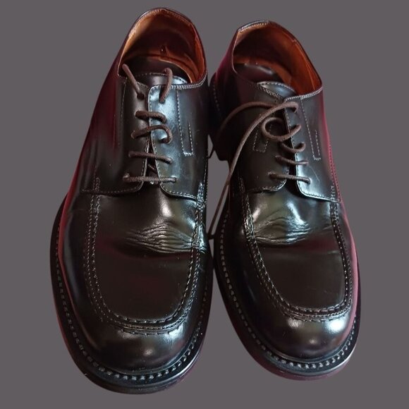 Banana Republic Italian Leather Dress Shoes Oxford blk Size 11 - Picture 1 of 15